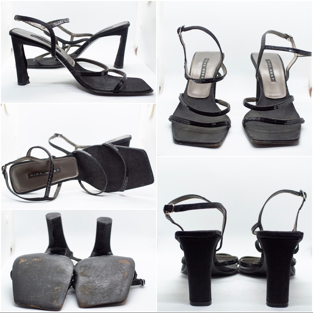 Nine West Strappy Heels with Sequins